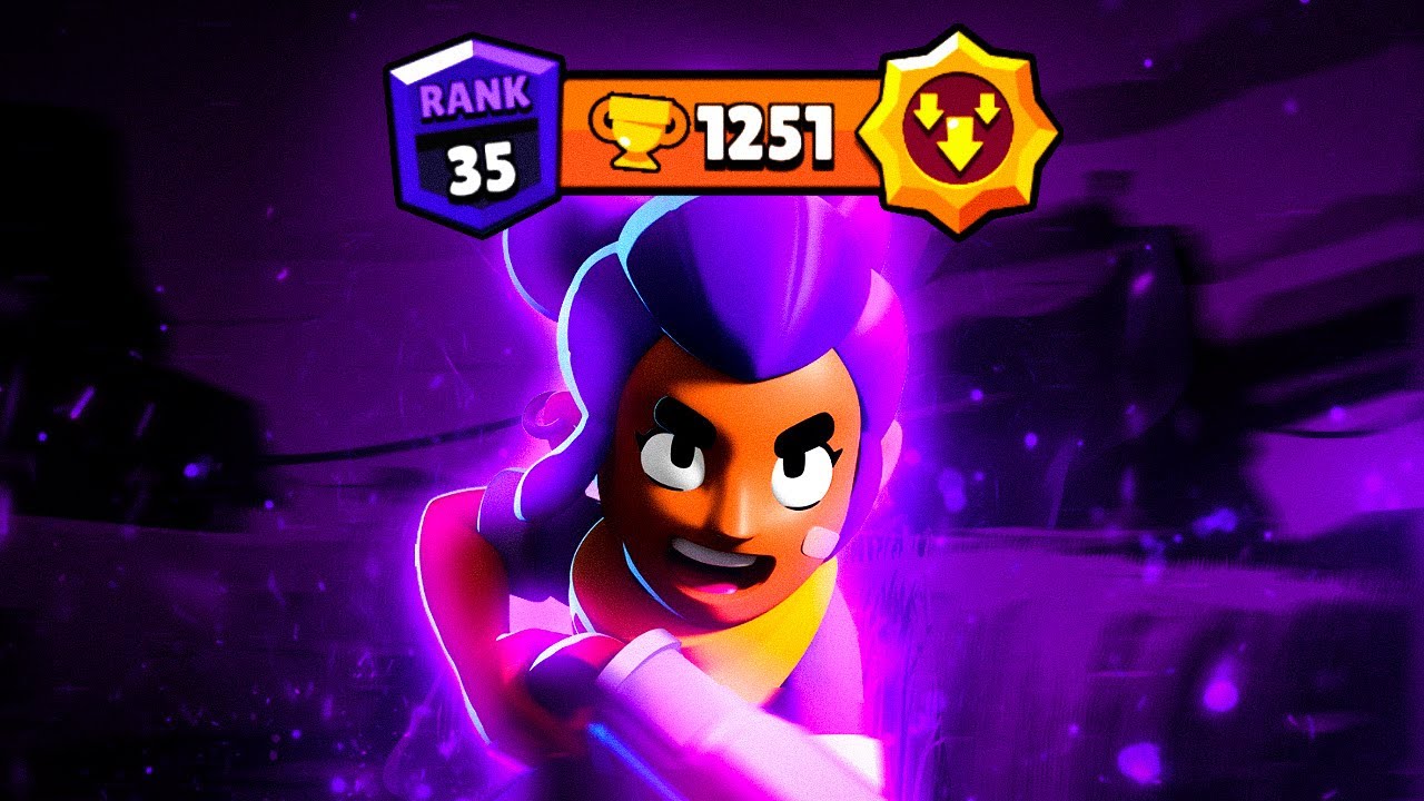 Rank 35 Shelly 30 33 Youtube - shely level 15 brawl stars