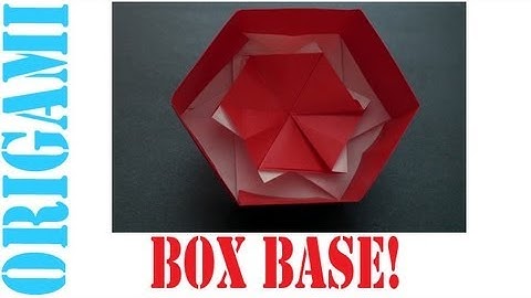 Easy Origami Hexagon Box Base (Modular 3 unit) Tutorial!