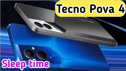 How To Change Sleep Time In Tecno Pova 4, Screen Lock Time Setting Change In Tecno Pova 4,