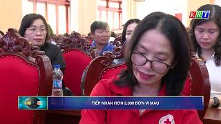 Tiếp nhận hơn 2.000 đơn vị máu
