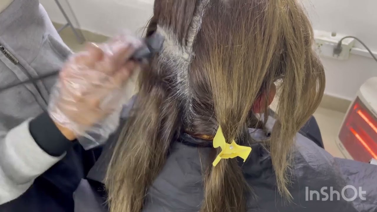 Root touch | grey coverage with fashion colour