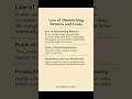 The Costs of a firm, factors of production, total factor, law of diminishing returns