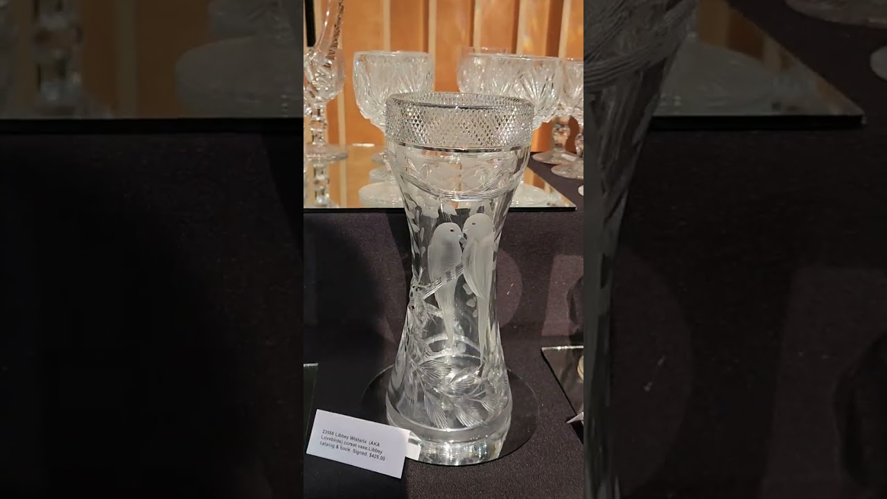 ジャック・ウッドソン ヴィンテージ ステンドグラス アメリカ・ザ・ビューティフル American Brilliant Cut Glass for sale at the Corning Museum of