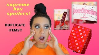 JEFFREE STAR VALENTINES DAY 2022 SUPREME MYSTERY BOX SPOILERS!! DUPLICATE ITEMS?! IDK ABOUT THIS...