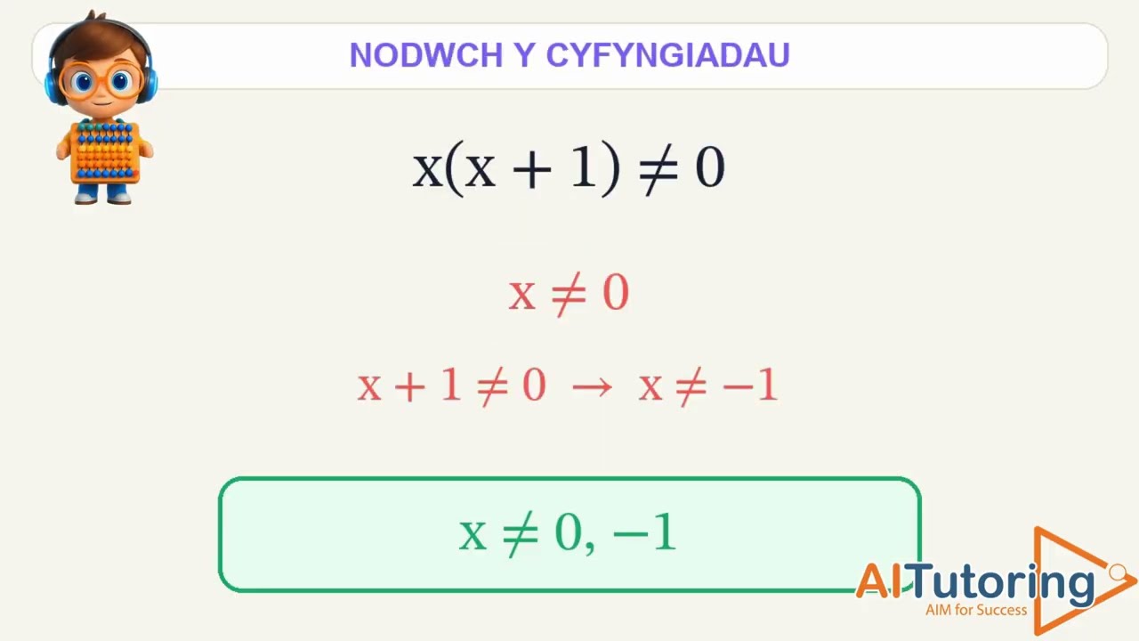 Llun bach fideo ar gyfer Ffracsiynau Algebraidd