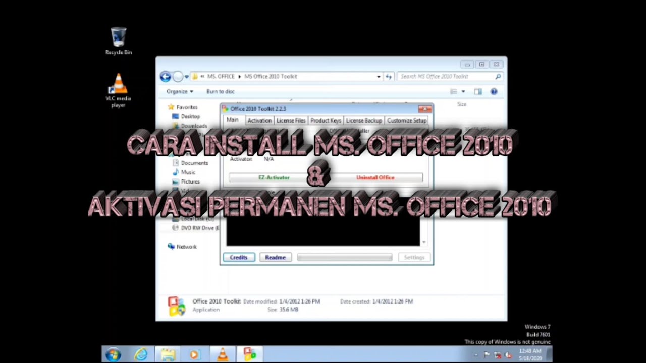 Cara Install Dan Aktivasi Permanen Microsoft office 2010 ...