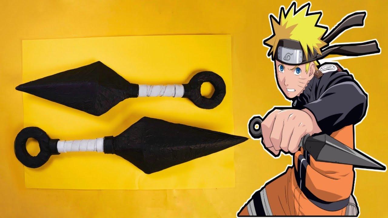 Naruto: Naruto with Kunai Knife Anime Wall Scroll