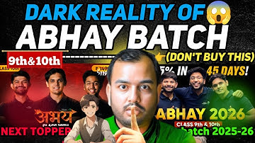 Dark Reality of Abhay Batch 2026 | Next Toppers Honest Review