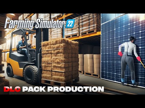 Robot nettoyeurs de panneaux solaires, entrepôts et hangars découverte du DLC Production ! (FS22)