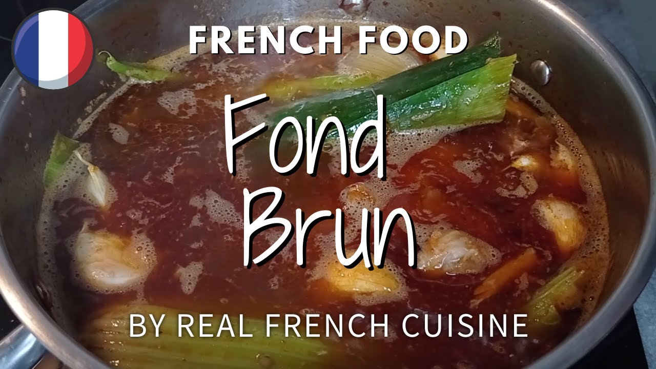 How to make beef stock French food YouTube