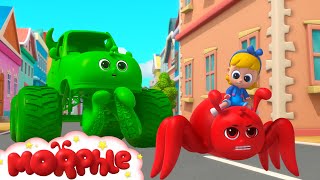 the giant spider monster truck kids adventures and cartoons mila and morphle