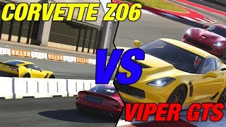 Forza 6 - With Ahmad Galal - Corvette Z06 VS Viper GTS! - Drag and Track battle