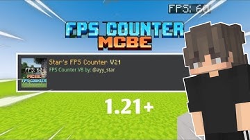 New FPS Counter Pack For Minecraft Bedrock 1.21+🔥| star