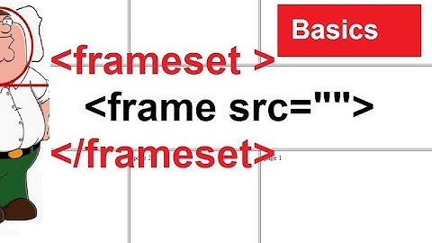 Frameset and frame in Html | html frame | html frameset basics