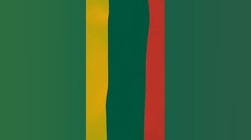 Lithuania flag waving over screen (loop): You are free to use this video (No copyright video).