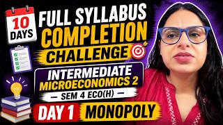 2026 | INTERMEDIATE MICROECONOMICS 2 SEM 4 ECO(H) | MONOPOLY | LEC 1 | CUET PG ECONOMICS COACHING