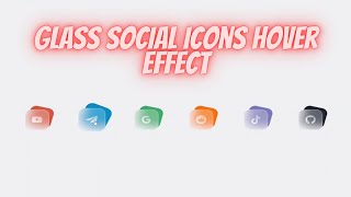 Social Icons Hover Effect using CSS | with Source code