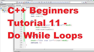 C++ Tutorial for Beginners 11 - Do While Loops