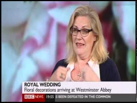 Caroline discusses the Royal Wedding flowers live on BBC news