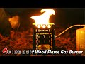 New revolutionary woodflame gas burner adapter for firebox brand wood burning stoves