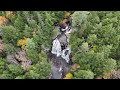 Houston Brook Falls in Bingham Maine | Breathtaking Drone Views in 4K