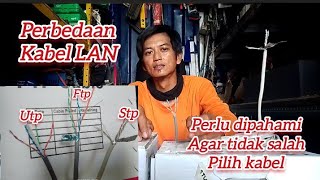 Perbedaan jenis kabel LAN utp/ftp/sftp