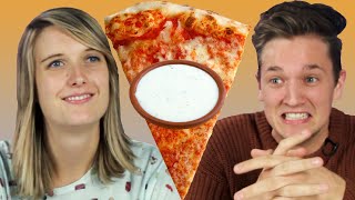 People Try Ranch on Their Pizza For The First Time