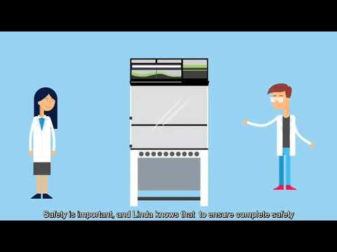 Why Linda the lab manager choose Erlab ductless filtering fume hoods - video from Noroit