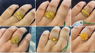 Simple gold Ring Designs/ 1 gram gold ring designs/ sonar angti design 2025 |