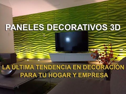 Paneles decorativos 3D - Paredes 3D 2017