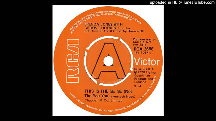 Brenda Jones with Groove Holmes - This Is the Me M...