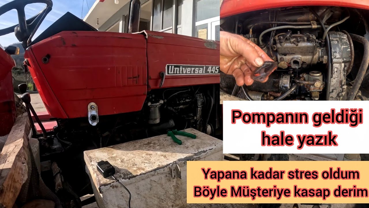 Traktörün Yakıt Pompası Cıvatasını Kırmış Gel de çık bu işin İçinden