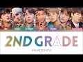 BTS  -  2ND GRADE (  2학년 ) Color Coded Lyrics Eng/ Rom/ Han