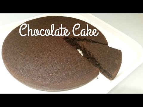 Chocolate Cake-How To Make Simple Chocolate Cake-Simple Chocolate Sponge Cake Recipe-Moms Tasty Food