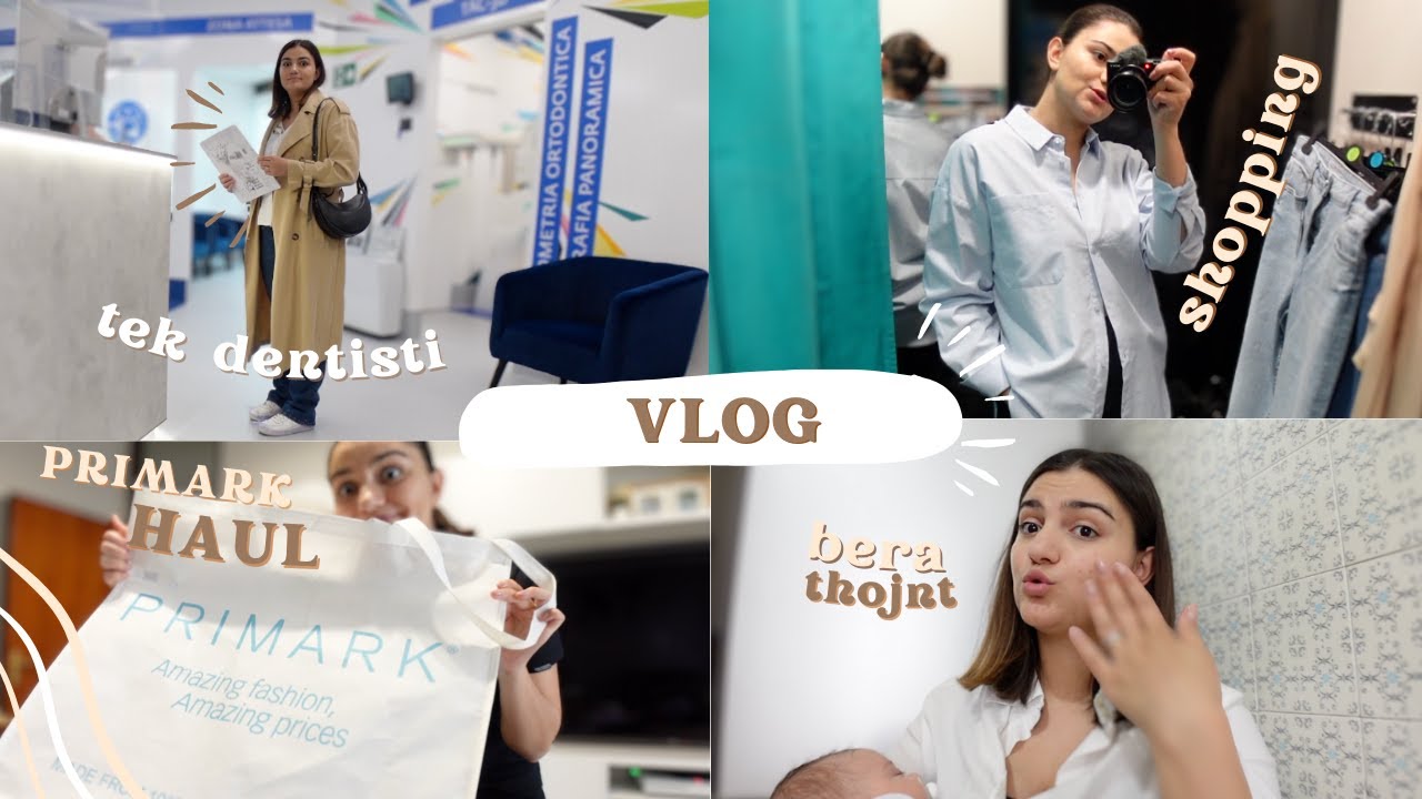 Nje kredi vetem per dhembet, Shkoj te dentisti, Primark Haul & bej thonjte || vlog || ALBJONA