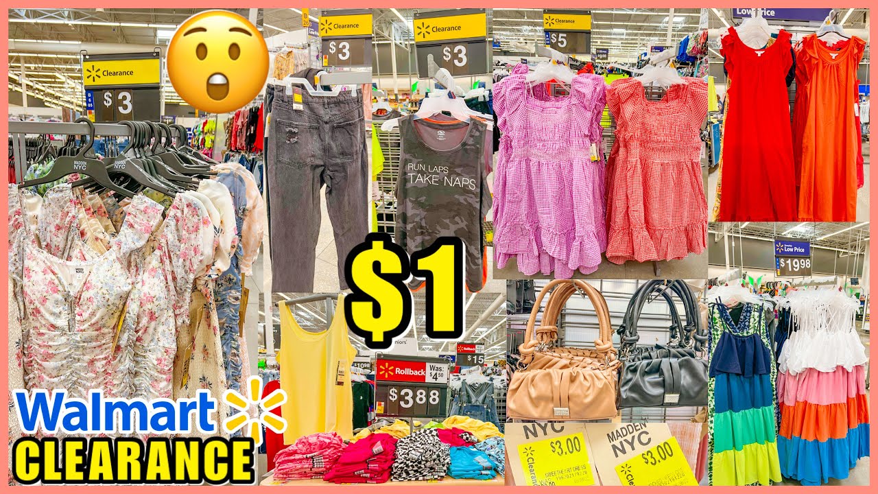 😲WALMART NEW+CLEARANCE & ROLLBACK CLOTHING & SHOES AS LOW AS $1‼️WALMART  CLEARANCE SHOP WITH ME❤️ 