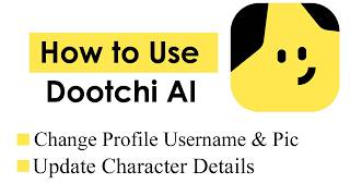 كيفية استخدام تطبيق دوتشي | كيفية تغيير اسم المستخدم وتفاصيل الملف الشخصي في دوتشي screenshot 2