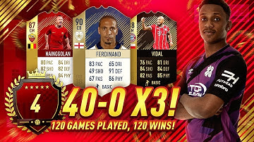 40-0 3 TIMES IN A ROW!!! TOP 5 FUT CHAMPIONS GAMEPLAY! DECEMBER WEEK 1 | FIFA 18