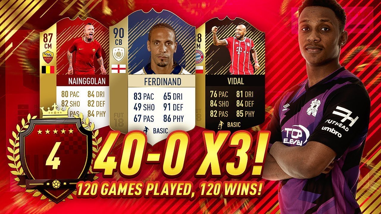 40-0 3 TIMES IN A ROW!!! TOP 5 FUT CHAMPIONS GAMEPLAY! DECEMBER WEEK 1 | FIFA 18