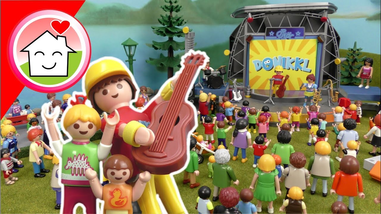 Playmobil Film Familie Hauser am DONIKKL Konzert - Video für Kinder