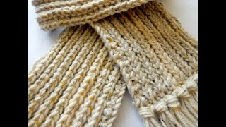 Crochet Simple Scarf | ONE ROW REPEAT @crochetmoody
