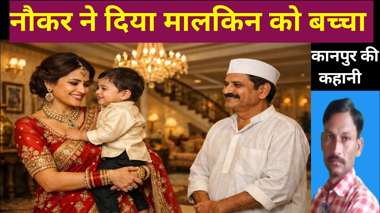 नौकर ने दिया मालकिन को बच्चा | उत्तर प्रदेश के कानपुर कि कहानी | New Hindi Story 