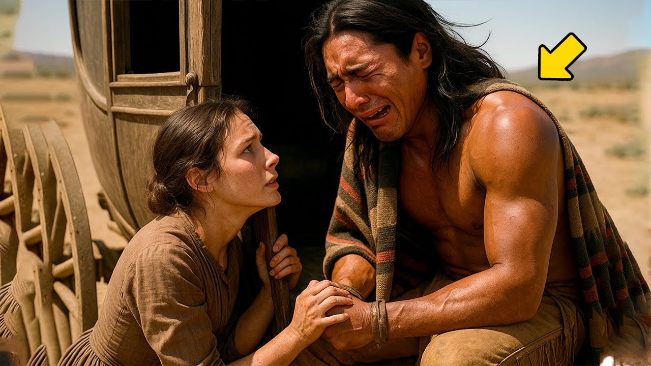 La joven viuda halló refugio en un carro enterrado, y al abrir la puerta, un apache comenzó a llorar