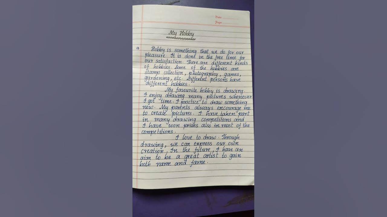 Essay on My Hobby in English #essaywriting #howtowrite #myhobby #hobby #essay #essaytyper #write diy