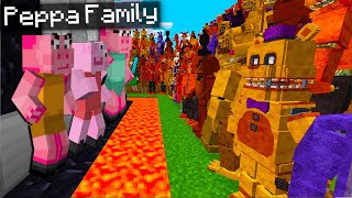 Peppa Pig The Most Secure House vs 1000 FNAF In Minecraft