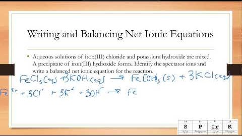 Chapter 11 Section 3: Reactions in Aqueous Solution