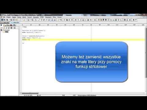 Kurs PHP #27 Modyfikowanie tekstu - wielkość liter