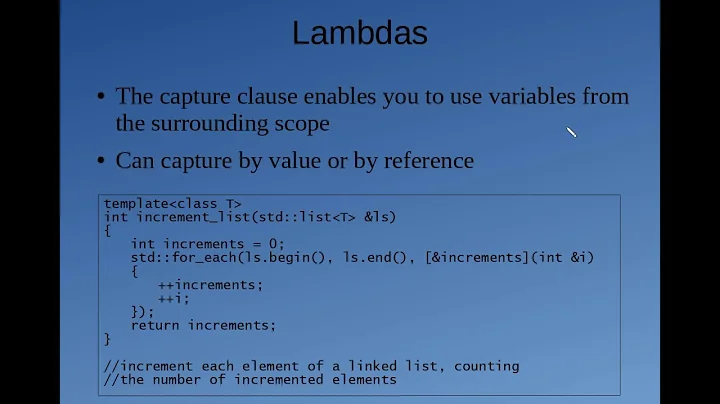 C++11 Miniseries: Lambda Functions