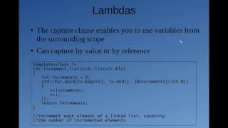 C  11 Miniseries: Lambda Functions