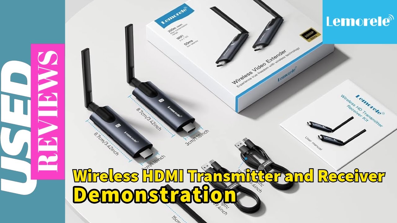 Wireless HDMI Transmitter and Receiver Demonstration - YouTube
